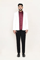 Maroon Coat with Shirt & Pant